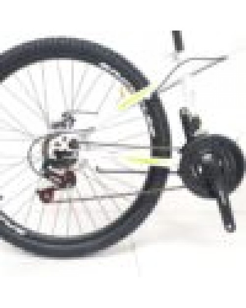 Bicicleta MTB-HT 26″ STORM One, frane disc, 18 viteze,alb/verde