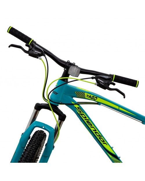 Bicicleta MTB-HT 29" Splendor, cadru otel 18", manete secventiale, frane disc, 21 viteze, Albastru