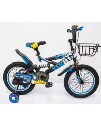 Bicicleta Copii TF BOYS 16" negru mat / albastru 4-8 ani