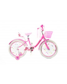 Bicicleta copii 20" Happy Baby, roz, varsta 7-10 ani