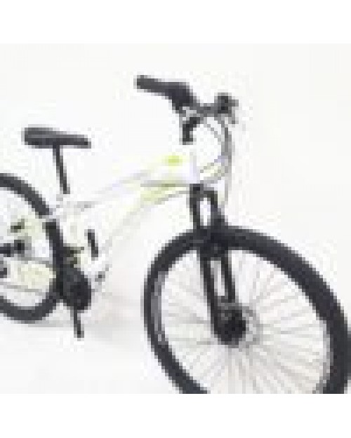 Bicicleta MTB-HT 26″ STORM One, frane disc, 18 viteze,alb/verde