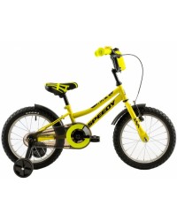 Bicicleta Copii Dhs 1601 Galben/Inchis 16 Inch