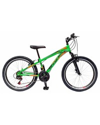 Bicicleta MTB-HT 24″ STORM , 18 viteze, verde