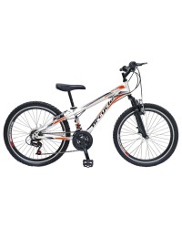 Bicicleta MTB-HT 24″ STORM , 18 viteze, alb