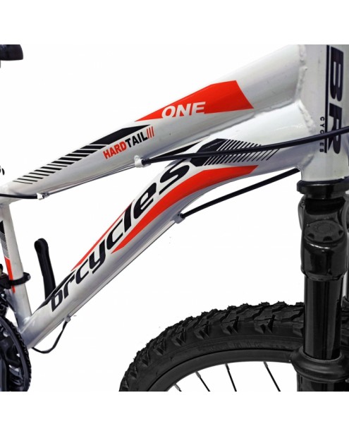 Bicicleta MTB-HT 24″ STORM , 18 viteze, alb