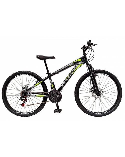 Bicicleta MTB-HT 26″ STORM , frane disc, 18 viteze, negru/verde