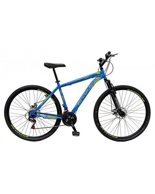 Bicicleta MTB-HT 29″ BR One, cadru otel 19″, frane disc, 18 viteze, albastru