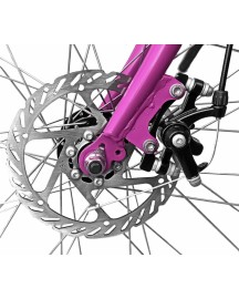 Bicicleta oras 24" RDB Matița, cadru otel 15", frane Disc/V-Brake, 21 viteze, roz pudra
