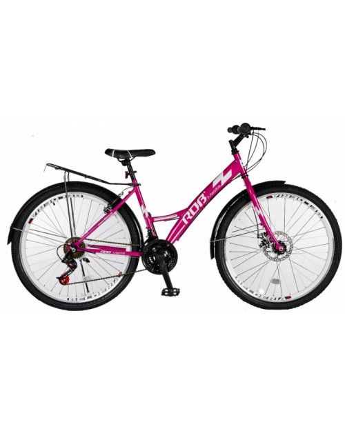 Bicicleta oras 26" RDB Matița, cadru otel 15", frane Disc/V-Brake, 21 viteze, fucsia