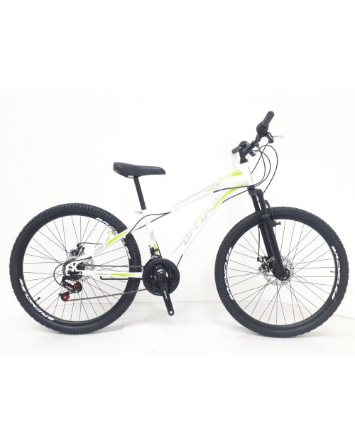 Bicicleta MTB-HT 26″ STORM One, frane disc, 18 viteze,alb/verde