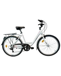 Bicicleta ULTRA Riviera CTB 26'' aluminiu Alb 440mm