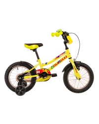 Bicicleta Copii Colinelli COL01, 1 Viteze, Cadru Otel, Marimea 180 mm, Roti 14 inch, Frane V - Brake, Culoare Verde