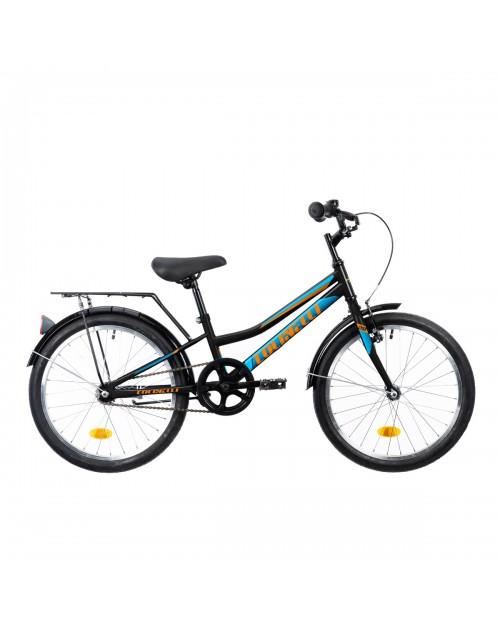 Bicicleta Copii Colinelli COL01, 1 Viteze, Cadru Otel, Marimea 230 mm, Roti 20 inch, Frane V - Brake, Culoare Negru