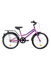 Bicicleta Copii Colinelli COL02, 1 Viteze, Cadru Otel, Marimea 230 mm, Roti 20 inch, Frane V - Brake, Culoare Roz