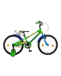 Bicicleta Copii Polar Footbal - 20 Inch, Verde-Albastru