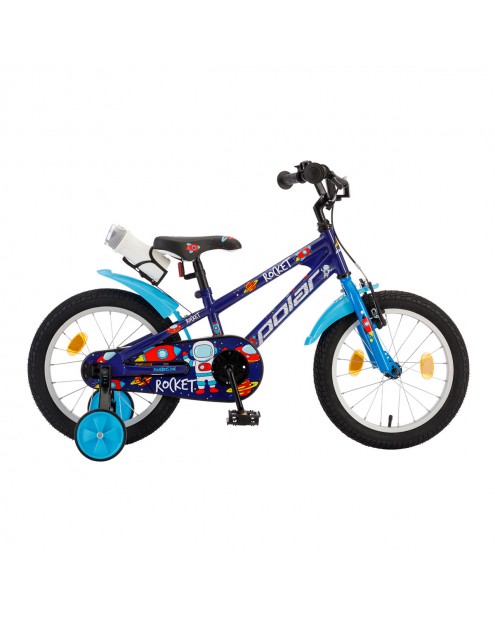 Bicicleta Copii Polar Rocket - 14 Inch, Albastru