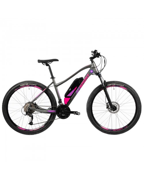 Bicicleta Electrica Afisport W17 - 27.5 Inch, S-M, Gri-Mov