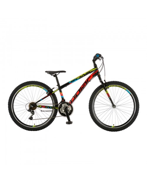 Bicicleta Mtb Polar Sonic - 26 Inch, Negru-Verde-Rosu