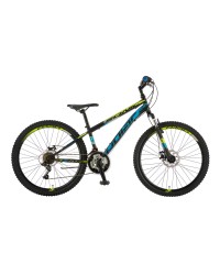 Bicicleta Mtb Polar Sonic Fs Disc - 26 Inch, Negru-Galben-Albastru