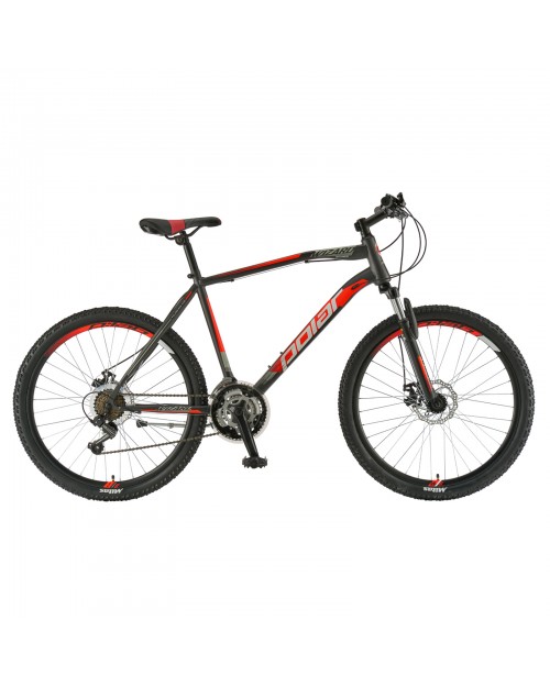 Bicicleta Mtb Polar Wizard 2.0 - 26 inch, M-L, Gri-Portocaliu