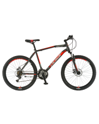 Bicicleta Mtb Polar Wizard 2.0 - 26 inch, S-M, Gri-Portocaliu