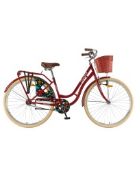 Bicicleta Oras Polar Grazia Bordo 1s - 28 inch, M, Rosu
