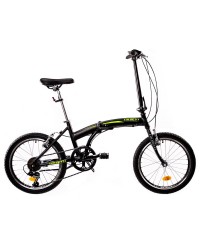 Bicicleta Pliabila Colinelli COL95 , Schimbator Shimano Tourney, 6 Viteze, Cadru Aluminiu, Marimea , Roti 20 inch, Frane V - Brake, Culoare Negru