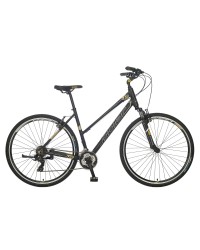 Bicicleta Trekking Polar Athena - 700C, L, Negru-Auriu