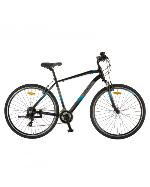 Bicicleta Trekking Polar Forester Comp - 28 inch, S-M, Negru-Albastru