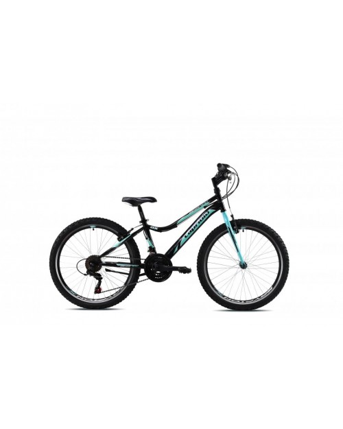 Bicicleta Capriolo 24 Diavolo DX black-turquise 13