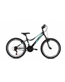 Bicicleta Capriolo 24 Diavolo DX FS black turq. 13