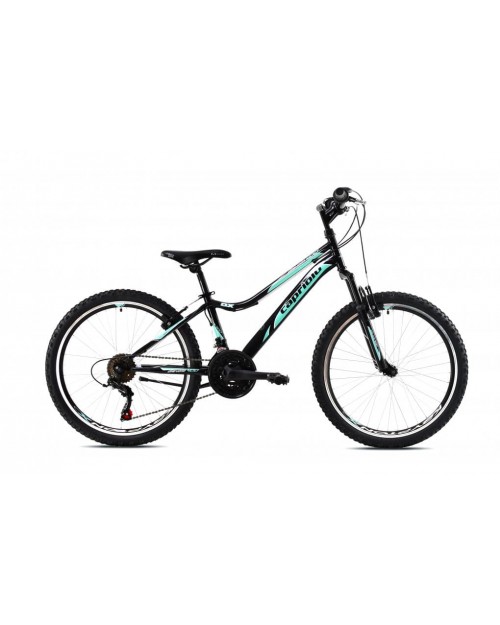 Bicicleta Capriolo 24 Diavolo DX FS black turq. 13