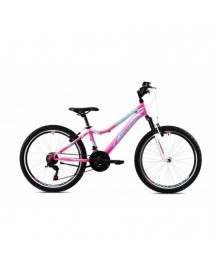 Bicicleta Capriolo 24 Diavolo DX FS pink-turquise 13