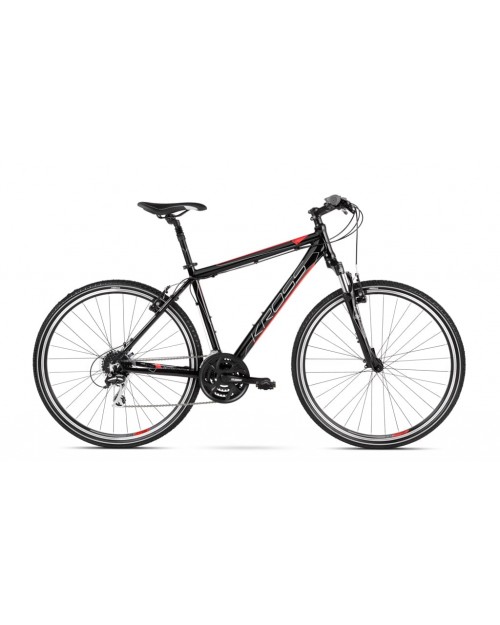 Bicicleta Kross Evado 3.0 28 L black-red-glossy