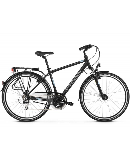 Bicicleta Kross Trans 3.0 28 S black-steel-silver-mate