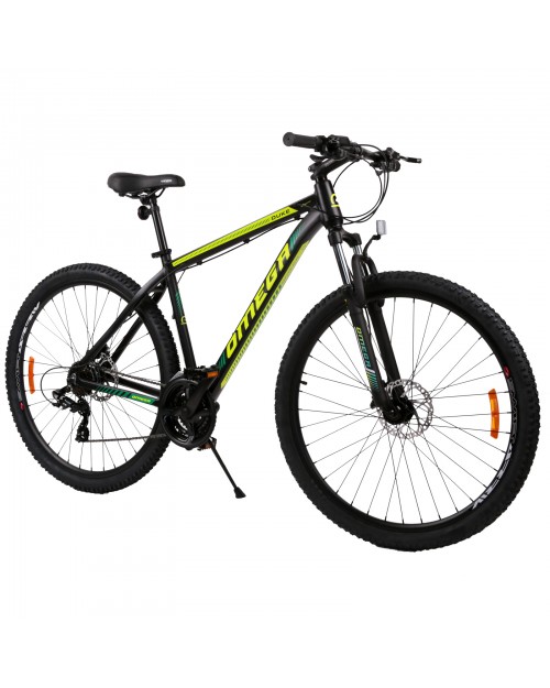 Bicicleta mountainbike Omega Duke 29  , cadru 49cm, frana hidraulica pe disc, negru galben