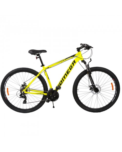 Bicicleta mountainbike Omega Thomas 27.5   , cadru 49 cm, galben negru alb