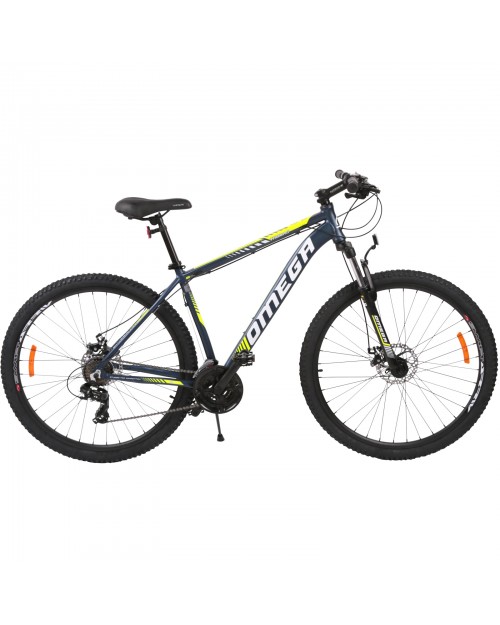 Bicicleta mountainbike Omega Thomas 29  , cadru 49 cm, albastru galben alb