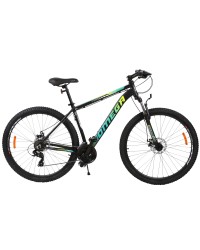 Bicicleta mountainbike Omega Thomas 29  , cadru 49 cm, negru verde galben