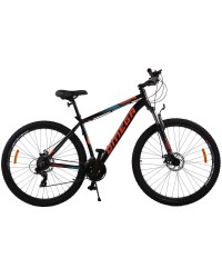 Bicicleta mountainbike Omega Thomas 29  , cadru 49cm, negru albastru portocaliu