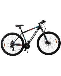 Bicicleta mountainbike Omega Thomas 29  , cadru 49cm, negru portocaliu alb