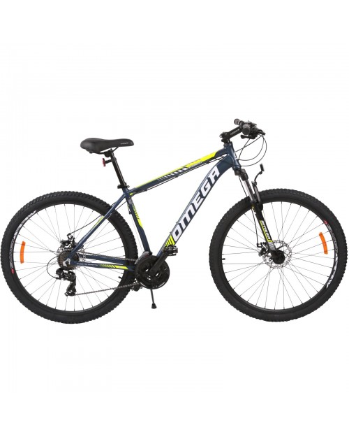 Bicicleta Omega Thomas dimensiune roti 27.5   albastru galben alb, cadru 49 cm